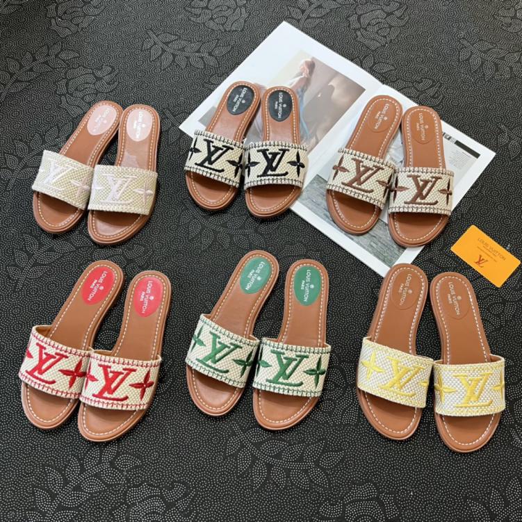 LV Louis Vuitton Women flat slippers 133642