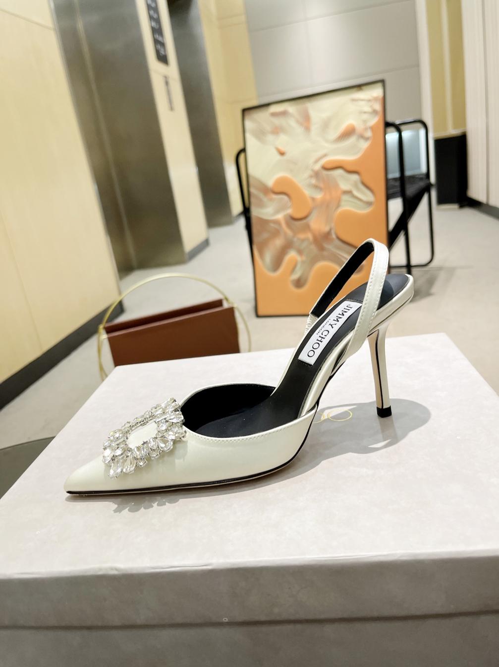 Jimmy Choo JC Lady crystal heel shoes