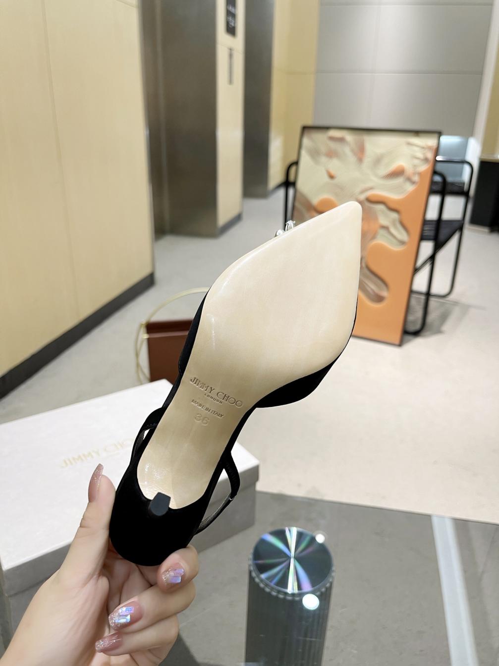 Jimmy Choo JC Lady crystal heel shoes