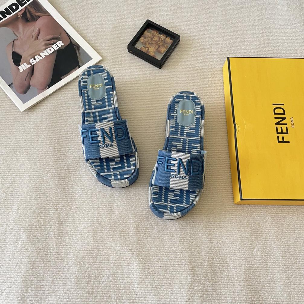 FENDI 2025 Denim slippers 135932