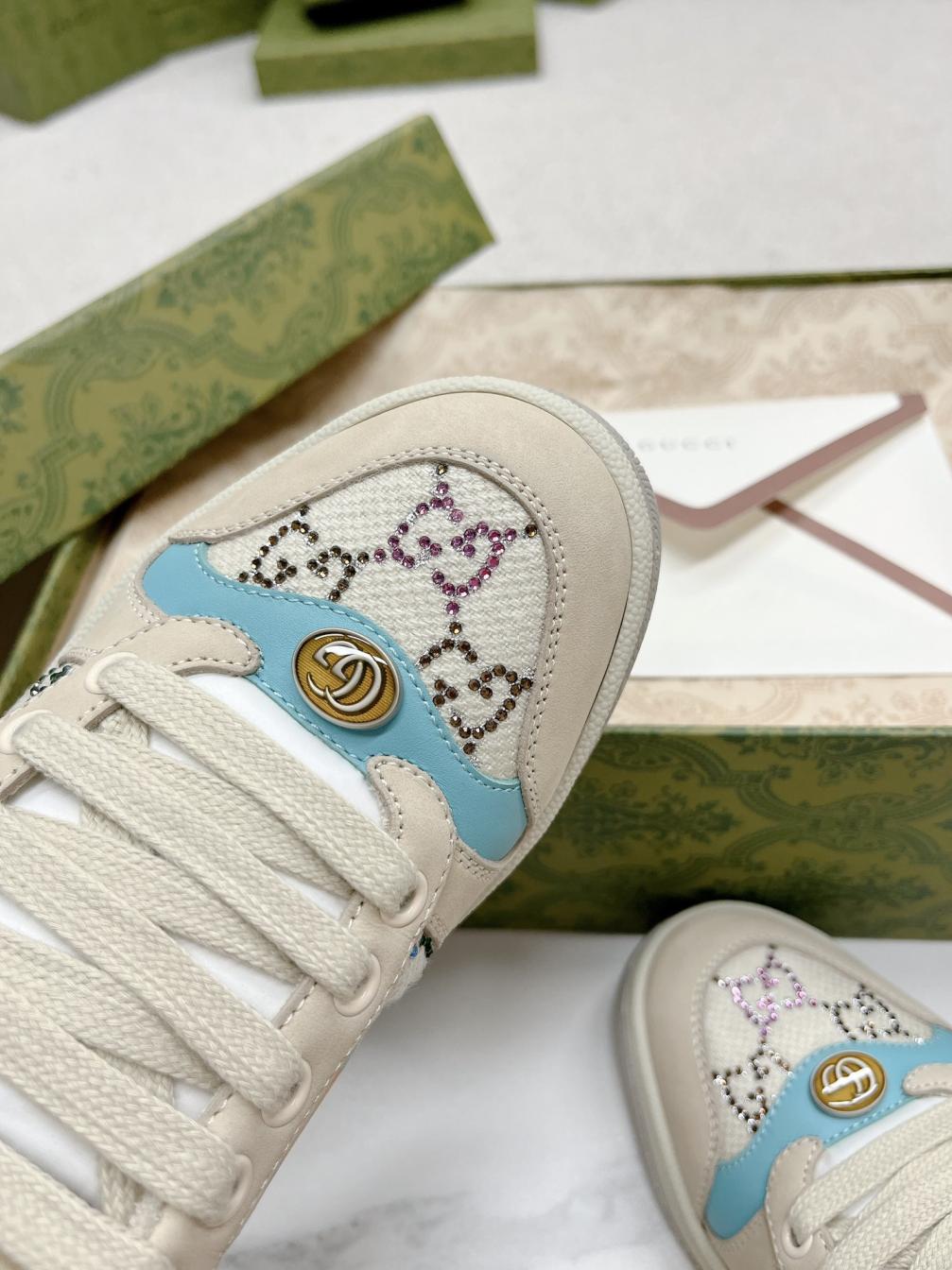Gucci Women vintage cryatal sneakers 133349