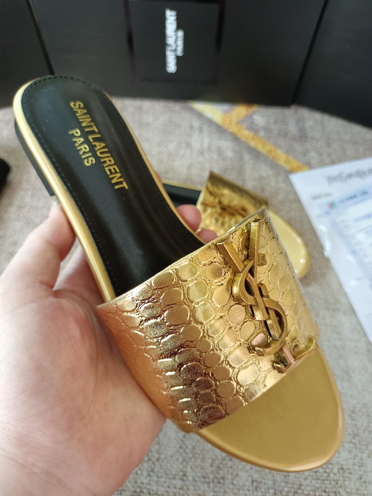 YSL Saint Laurent flat slippers 133640