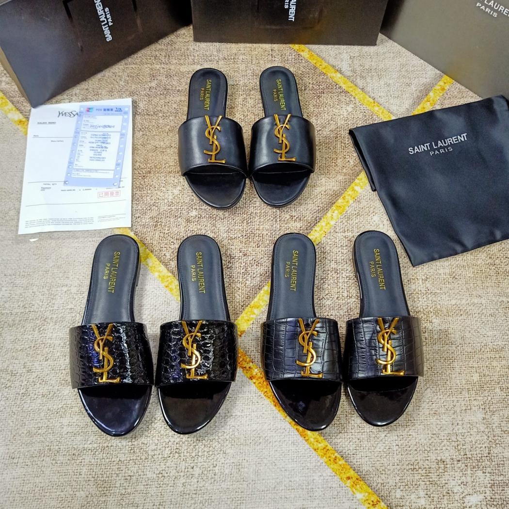 YSL Saint Laurent flat slippers 133637