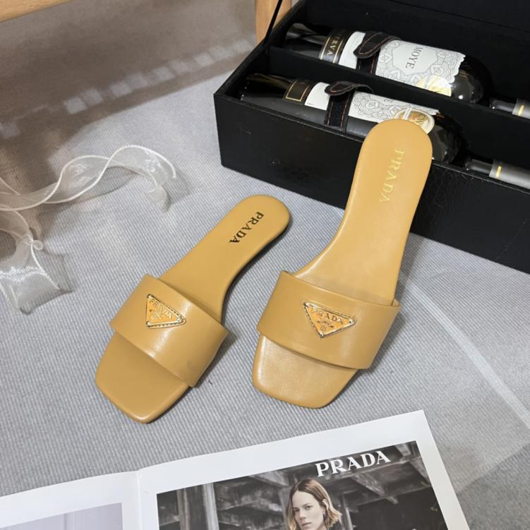 PRADA  triangel flat women slippers 133865
