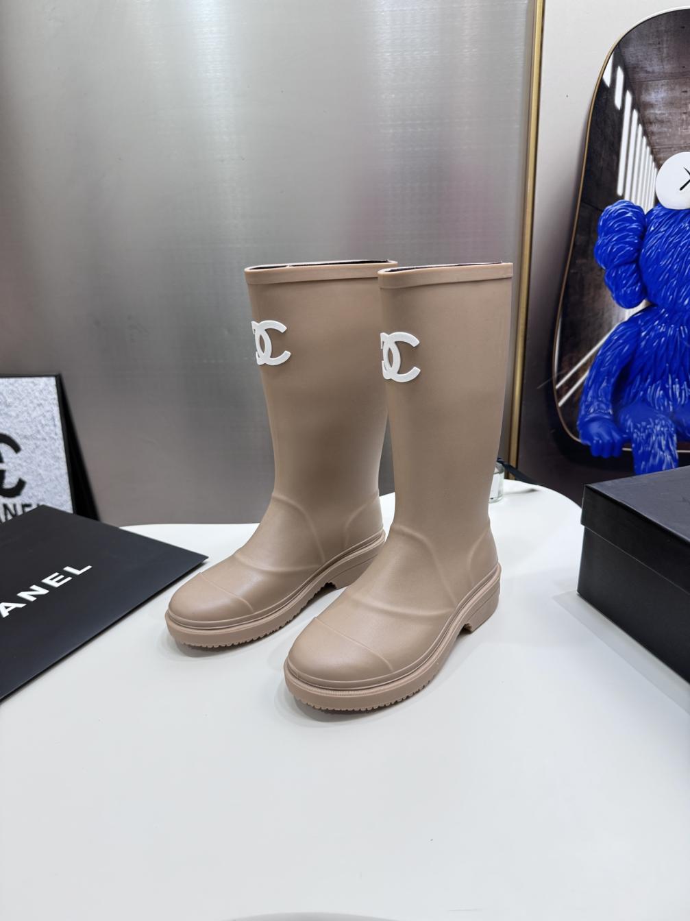 Chanel Rubber rain boots
