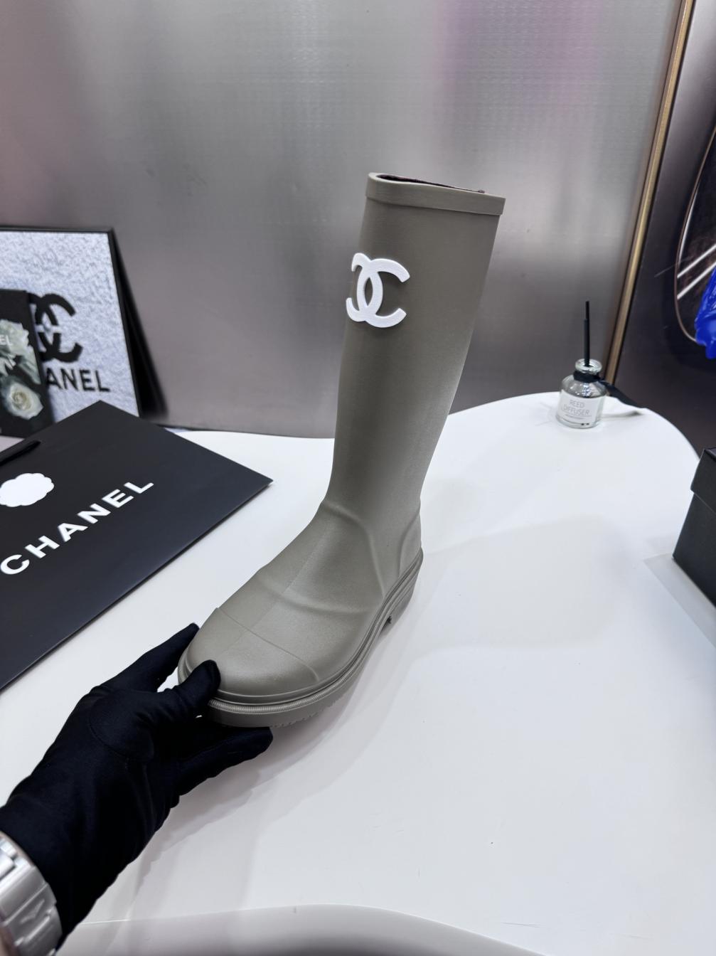 Chanel Rubber rain boots