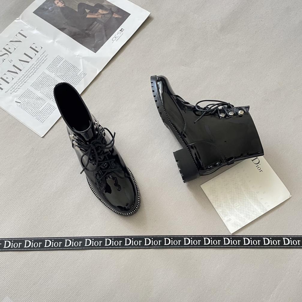 DIOR flat diamonds short boots 139032