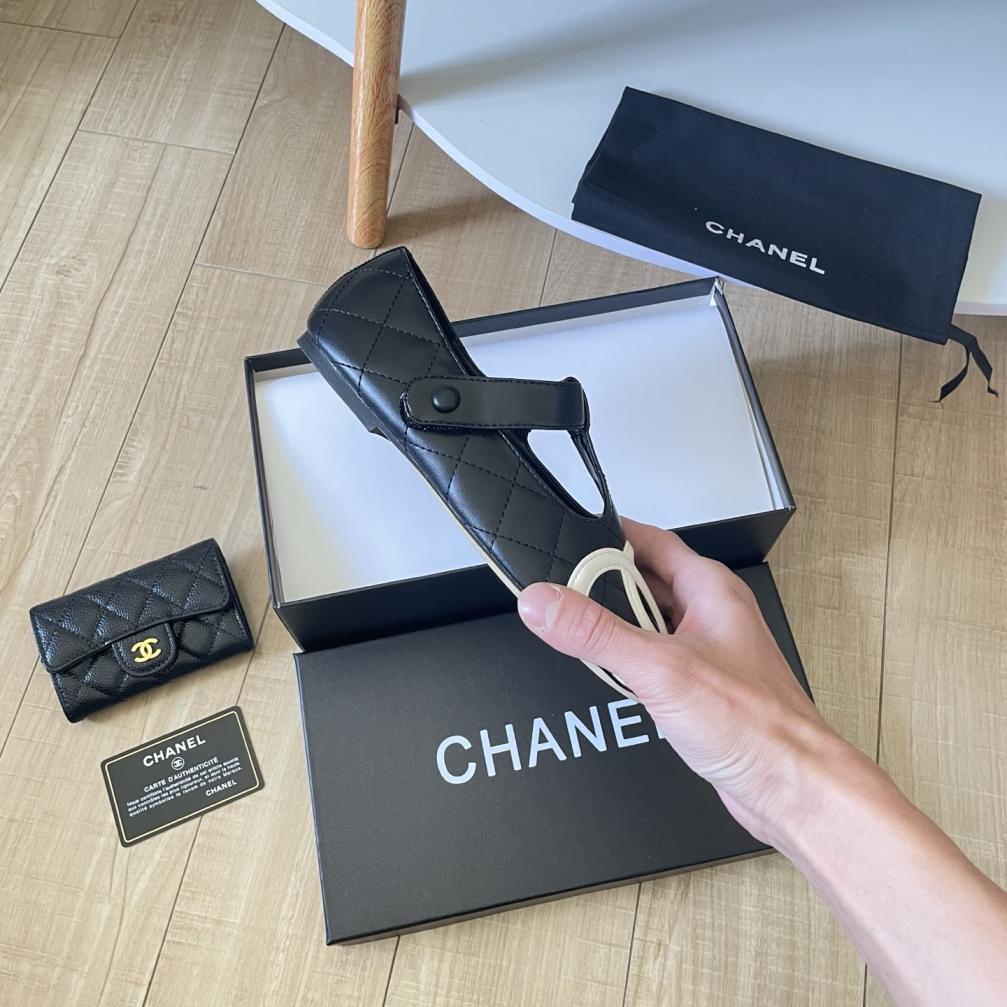 Chanel CC Lambskin flat shoes 139168