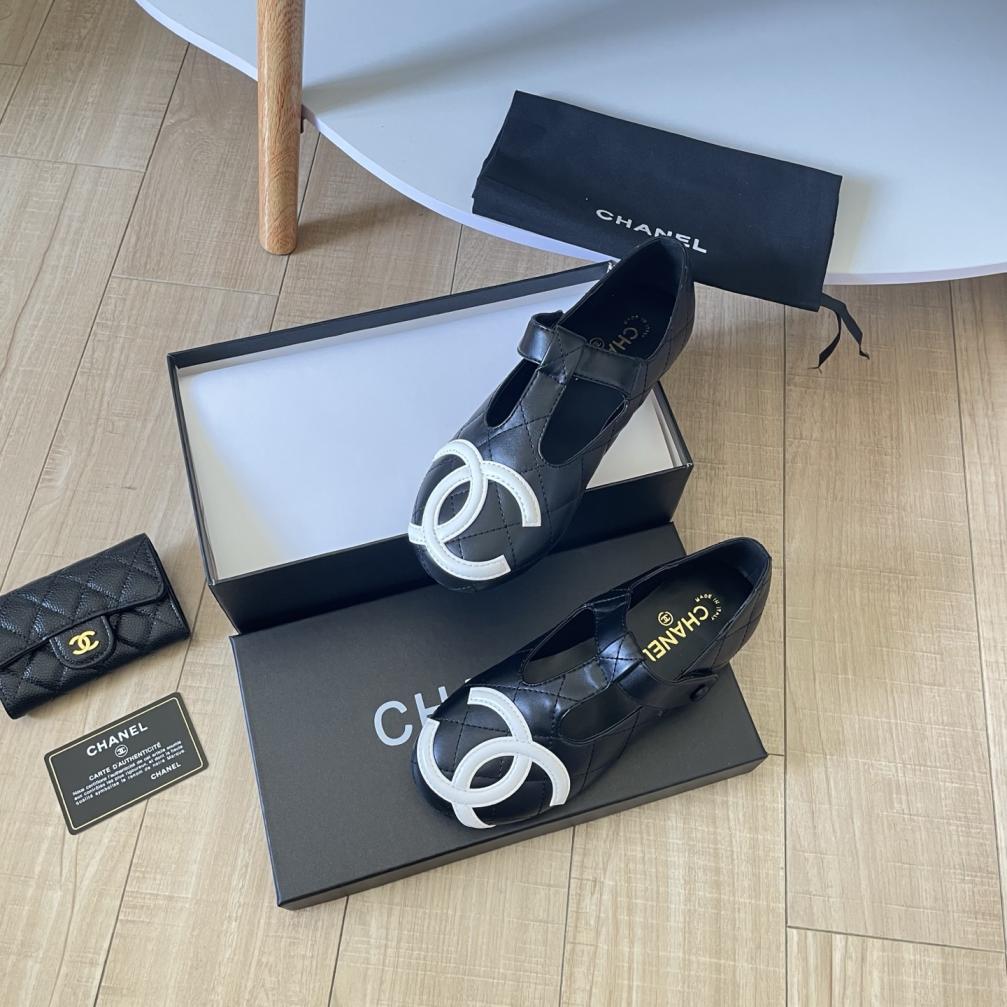 Chanel CC Lambskin flat shoes 139168