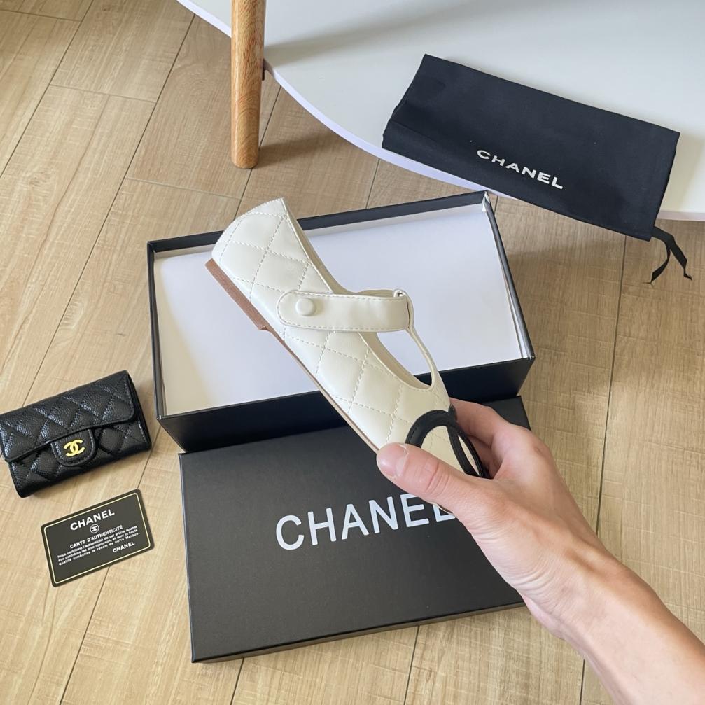 Chanel CC Lambskin flat shoes 139169