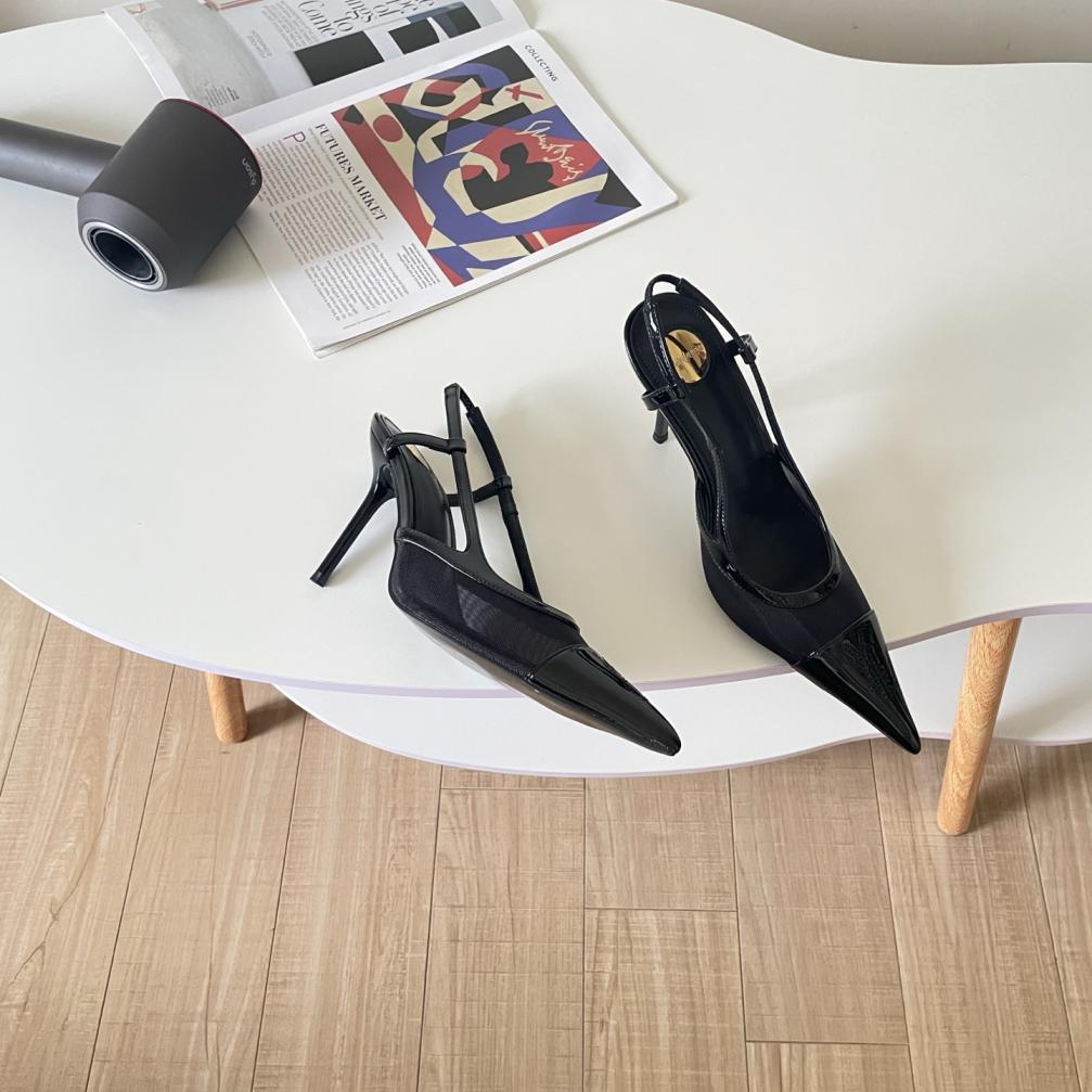 YSL SAINT LAUREN heel sandals
