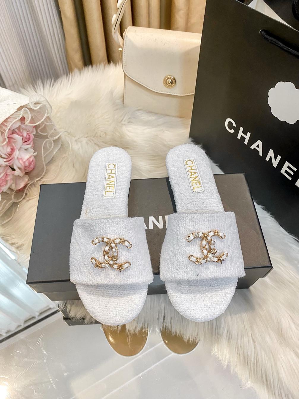 Chanel CC flat Slippers shoes 139285
