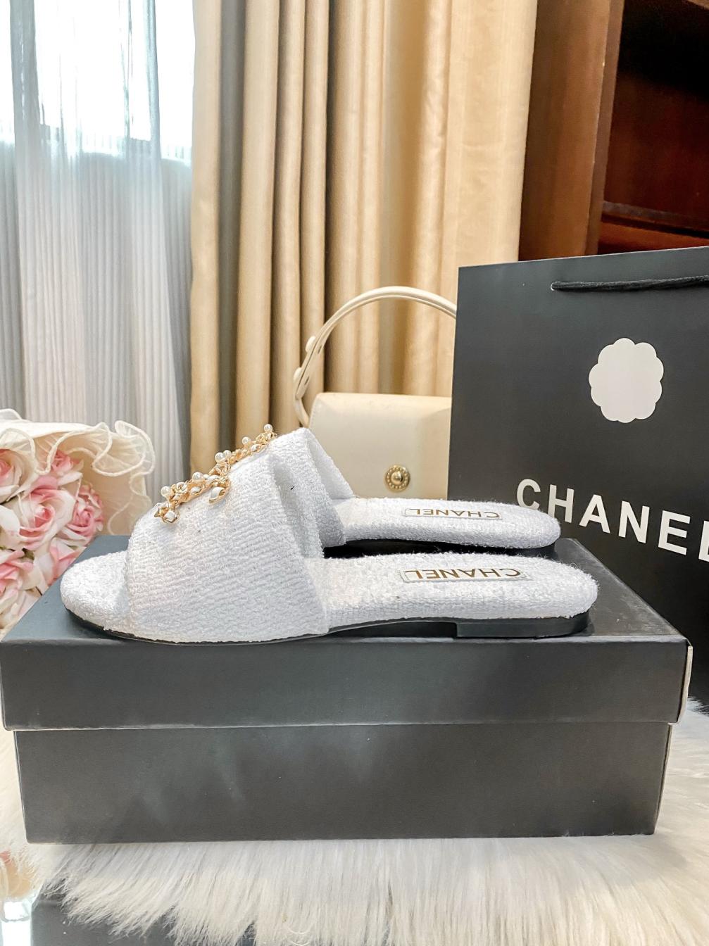 Chanel CC flat Slippers shoes 139285